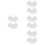 800 Pcs Lollipop Paper Stick White Cake Accessories 7