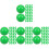 200Pcs Openable Green PVC Party Game Balls Raffle Drawing Props 2