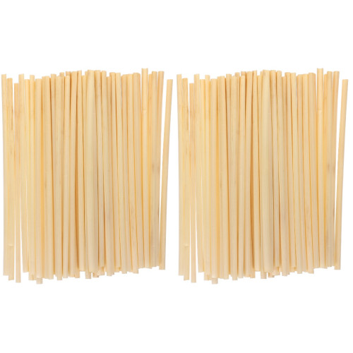 200Pcs DIY Wheat Straw Bee Tubes Natural Refill Tubes for Bee Nesting