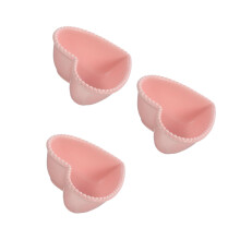 3Pcs Pink Ceramic Food Serving Bowls for Dessert Salad Fruit