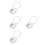 4Pcs Silver Multi-Use Number Code Locks for Gym Lockers and Suitcases 5