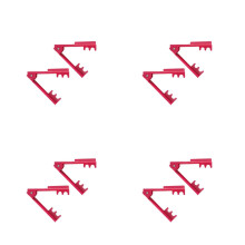 4Pcs Pink Rose Plier Thorn Remover Tool Durable Metal Plastic Home Use