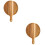2Pcs Wooden Bread and Pizza Board with Handle for Kitchen 7