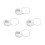 4Pcs Silver Multi-Use Number Code Locks for Gym Lockers and Suitcases 6