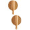 2Pcs Wooden Bread and Pizza Board with Handle for Kitchen 8