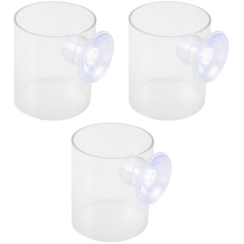 3 Pack Aqua Cup Shrimp Feeder Fish Feeding Ring Tank Accessories 2