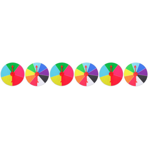 6Pcs Assorted Prize Wheel DIY Game Durable PVC 2
