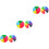 6Pcs Assorted Prize Wheel DIY Game Durable PVC 4
