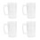 4Pcs Premium Beer Cup with Handle Transparent for Home and Bar 4
