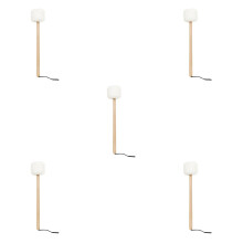 5Pcs Wooden Singing Bowl Mallets Multi Color Fleece Soft Sound Sticks