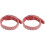 2Pcs Adjustable Orange Dog Collars Soft Supple Comfortable Pet Collar 1