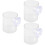 3 Pack Aqua Cup Shrimp Feeder Fish Feeding Ring Tank Accessories 6