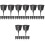 120Pcs Black Plastic Fertilizer Containers for Bonsai Slow Release Use 2