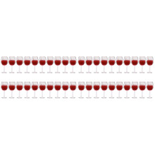 40Pcs Red Resin Miniature Cocktail Cups Doll House Decor