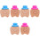 6Pcs Baby Teeth Container Cute Wood Tooth Saver Keepsake Organizer 2