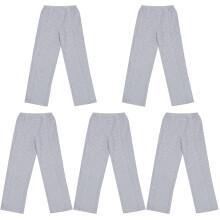 5Pièces Pantalons Patient Respirants Coton Lavable Polyvalents