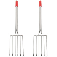 2Pcs Metal Claw Style Rake for Lawn Care and Shell Digging Outdoors