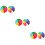 6Pcs Assorted Prize Wheel DIY Game Durable PVC 8