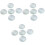 15Pcs Double Convex Glass Lens Transparent Optical Lab Use Durable 4