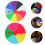 6Pcs Assorted Prize Wheel DIY Game Durable PVC 11