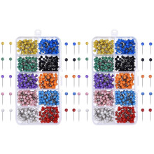 1000Pcs Assorted Color Pushpins for Fabric Map Display