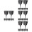 120Pcs Black Plastic Fertilizer Containers for Bonsai Slow Release Use 5