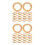 2 Count Cute Room Decor Home Accessories Window Curtain Ring 6