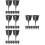 120Pcs Black Plastic Fertilizer Containers for Bonsai Slow Release Use 6