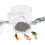 3 Pack Aqua Cup Shrimp Feeder Fish Feeding Ring Tank Accessories 9