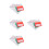 4Sets Assorted Color PVC Bridge Bidding Cards Set for Smooth Gameplay 4