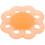 2Pcs Elastic 8-Hole Exerciser Orange Hand Strengthener 8