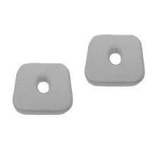 2Pcs Memory Foam Ear Piercing Pillow Grey with Hole for Side Sleepers