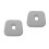 2Pcs Memory Foam Ear Piercing Pillow Grey with Hole for Side Sleepers 1
