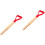 2Pcs Assorted Color Wood Spade Handle Replacement Durable Shaft 5