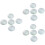 15Pcs Double Convex Glass Lens Transparent Optical Lab Use Durable 6