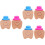 6Pcs Baby Teeth Container Cute Wood Tooth Saver Keepsake Organizer 4