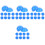 80Pcs Blue Plastic Balls Vibrant Raffle Drawing Balls 2