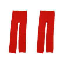 2Pcs Warm Winter Tights for Girls Red Thick Stretchy Leggings