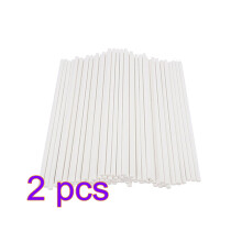 200Pcs White Paper Lollipop Sticks Cake Sticks for DIY Crafts