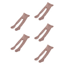5Pairs Coffee Leggings Breathable Cozy Kid Pantyhose