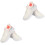 2Paren Sneakers Wit Met Comfortabele Honingraat Binnenzool 3
