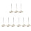 9Pcs Metal Memo Holders Receipt Forks Restaurant Accessories 1
