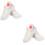 2Paren Sneakers Wit Met Comfortabele Honingraat Binnenzool 6