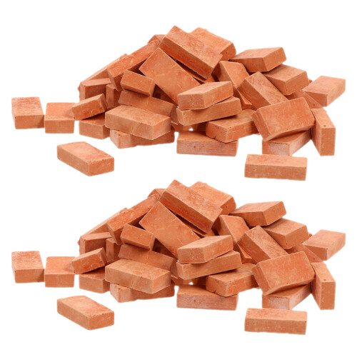 200Pcs Compact Chocolate Mini Bricks for Crafting Miniature Models