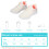 2Paren Sneakers Wit Met Comfortabele Honingraat Binnenzool 9