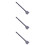 3Pcs Black Plus Flat Hardened Alloy for Drilling 8