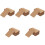 500Pcs Convenient Small Blank Cards Daily Use Note Supply Light Brown 2