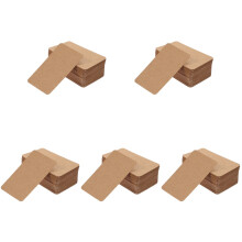 500Pcs Convenient Small Blank Cards Daily Use Note Supply Light Brown