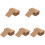 500Pcs Convenient Small Blank Cards Daily Use Note Supply Light Brown 1