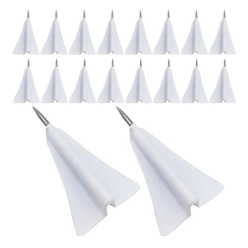 54Pcs White Airplane Thumbtacks for Cork Board Classroom Use 1
